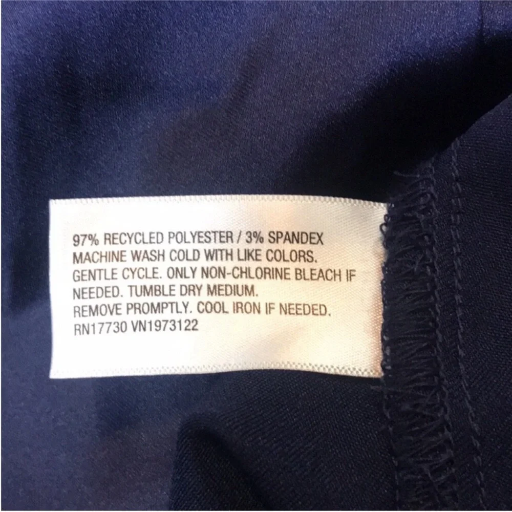 Wild Fable Bell Sleeve Low Tie Back Navy Pleated Mini Dress Size Large | NWOT - Picture 7 of 8